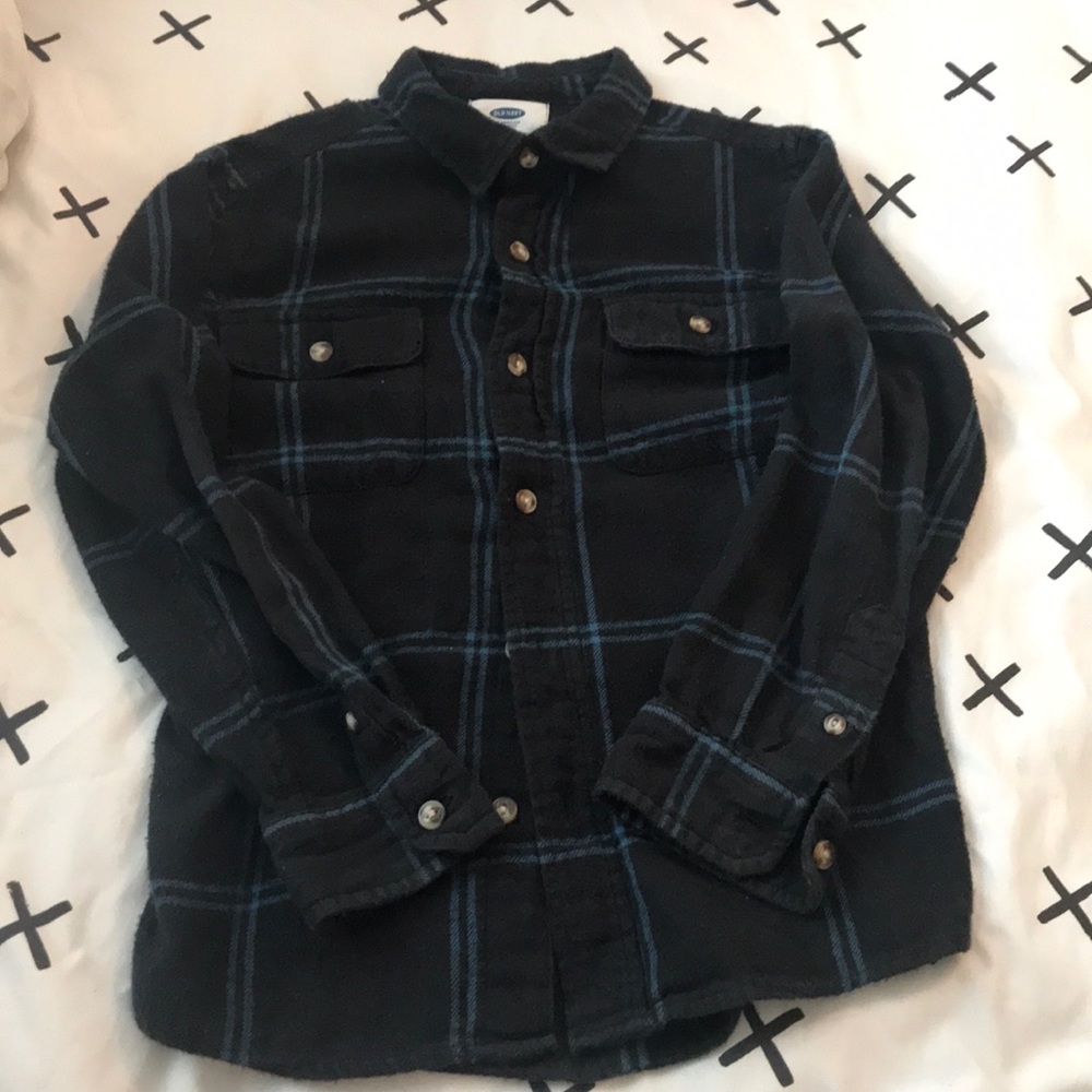 Boys flannel button down